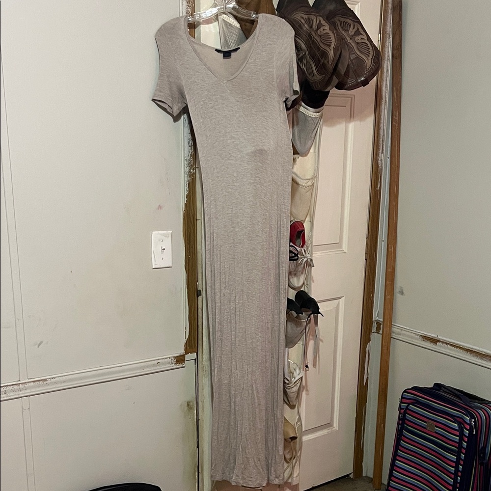 French Connection Light Gray Maxi Dress